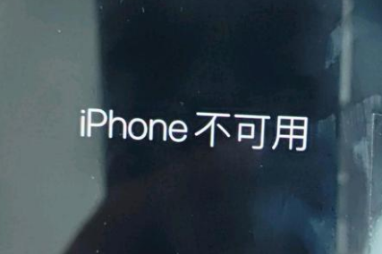 长岭苹果服务网点分享锁屏界面显示“iPhone 不可用”如何解决 